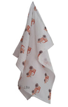 Załaduj obraz do przeglądarki galerii, Pieluszka muślinowa traktory