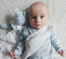 Załaduj obraz do przeglądarki galerii, Przytulanka Miś bawełniana Błękit